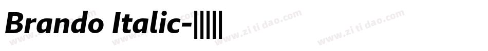 Brando Italic字体转换